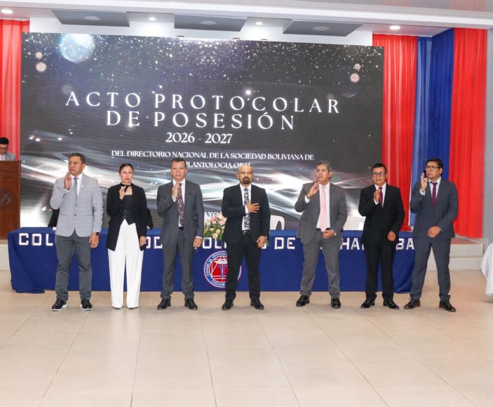 Acto de posesión del nuevo directorio de la SBIO • Cedida a La Patria
